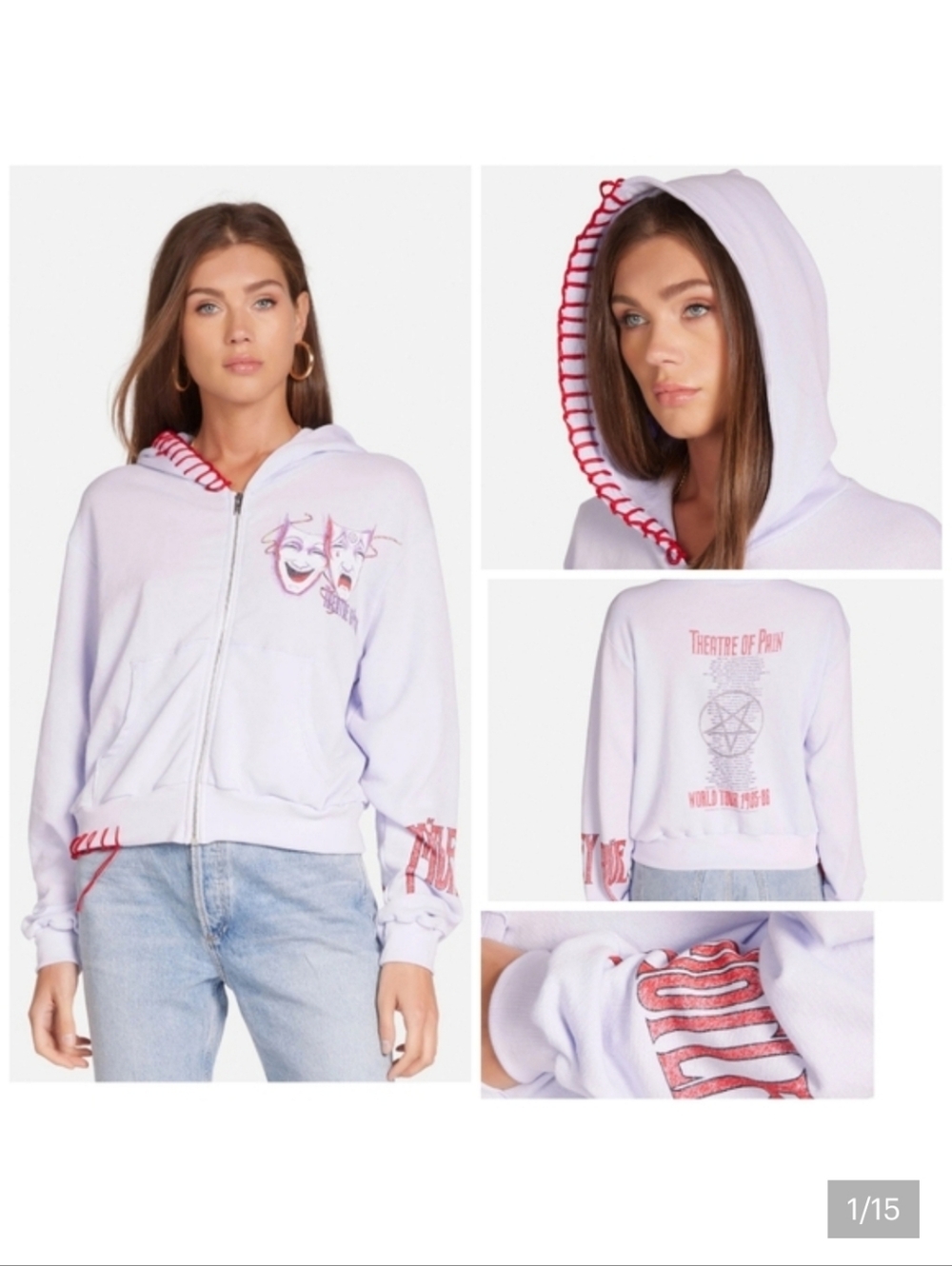 Lauren Moshi Lavhelle Motley Crue Theater of Pain hoodie